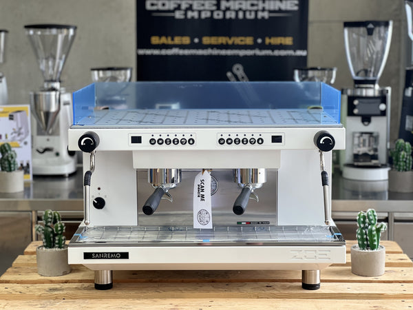 Brand New Sanremo Zoe Competition Standard 2 Group Coffee Machine - Matt White