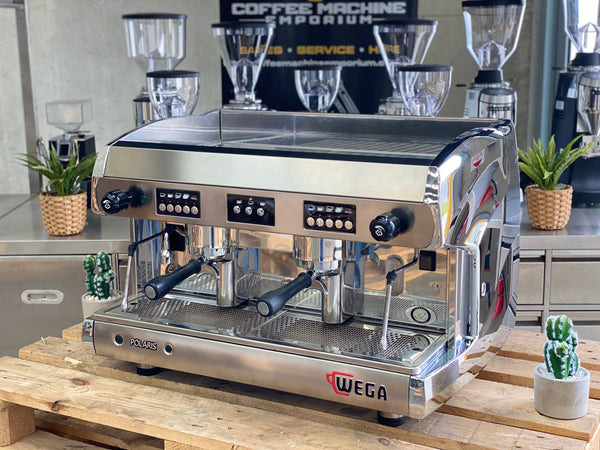 Wega Polaris Low Cup 2 Group Coffee Machine -  Chrome