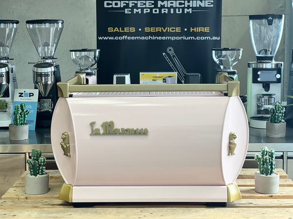 La Marzocco GB5 2 Group Coffee Machine - Pink & Gold