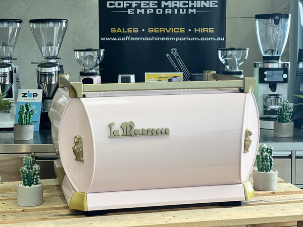 La Marzocco GB5 2 Group Coffee Machine - Pink & Gold