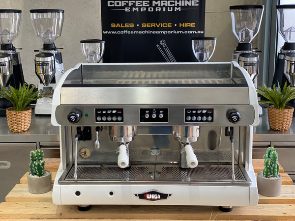 Wega Polaris Low Cup 2 Group Coffee Machine - Matt White