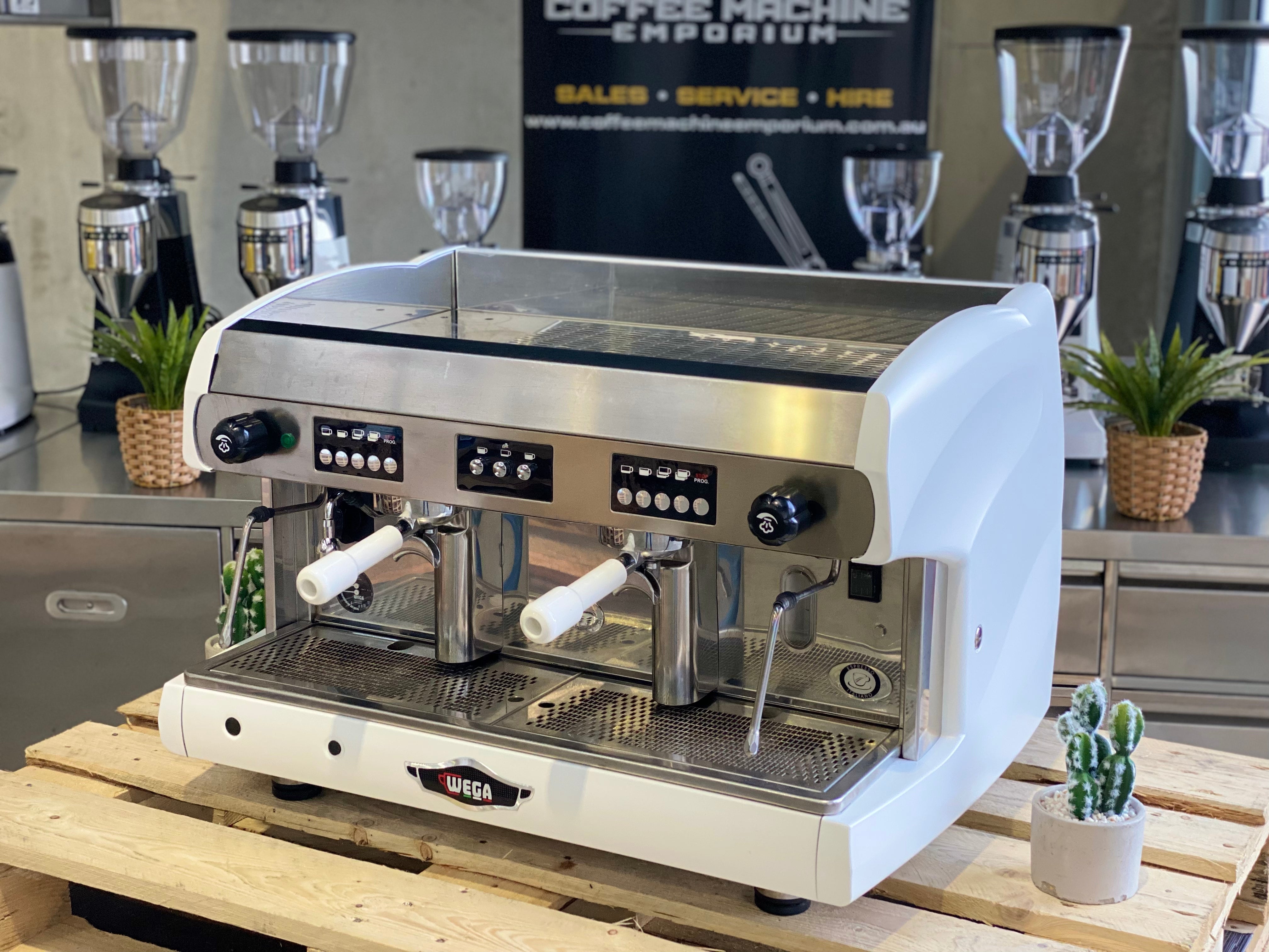Wega Polaris High Cup Group Coffee Machine Matt White