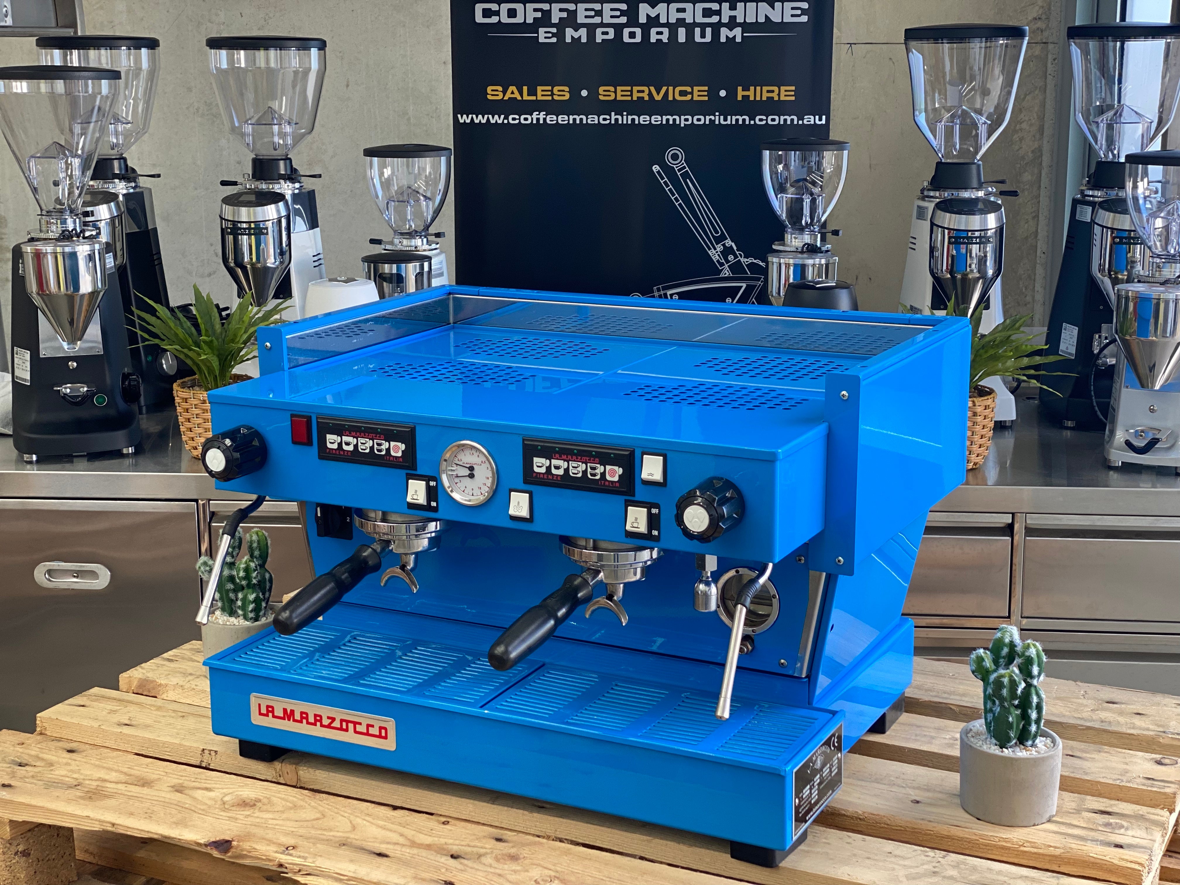 blue la marzocco coffee machine