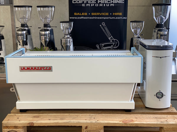 La Marzocco Linea Classic AV 3 Group & Victoria Arduino Mythos One Package