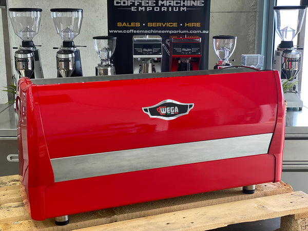 Wega Polaris 3 Group Coffee Machine - Rosso Corsa Red