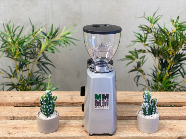 Brand New Mazzer Mini Manual Coffee Grinder - Silver