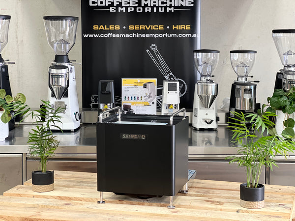Brand New Sanremo Cube 1 Group Coffee Machine - Matt Black