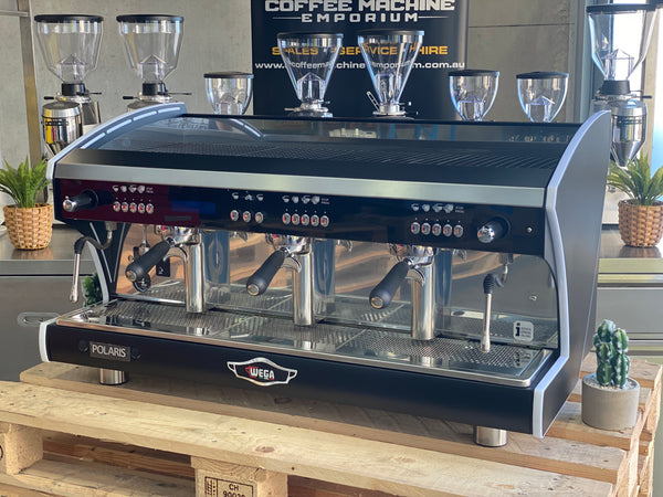 Brand New Wega Polaris Tron 3 Group Coffee Machine - Black