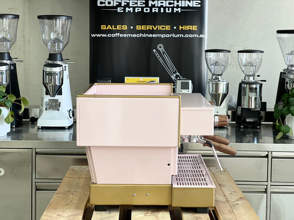 La Marzocco Linea Classic AV 2 Group Coffee Machine - Pink & Gold