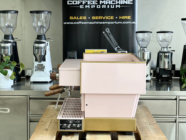 La Marzocco Linea Classic AV 2 Group Coffee Machine - Pink & Gold