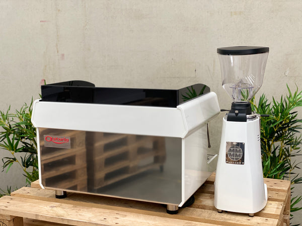 Brand New Astoria Tanya R 2 Group Coffee Machine &  Mazzer Major V E Package