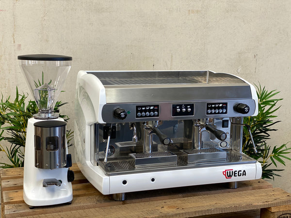 Wega Polaris 2 Group High Cup Coffee Machine & Super Jolly Automatic Package