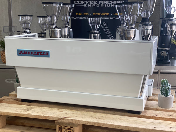 La Marzocco Linea Classic AV 3 Group Coffee Machine - Mother of Pearl White