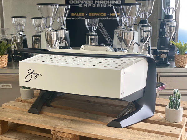 Demo Slayer Steam EP 2 Group Coffee Machine - Mother of Pearl White