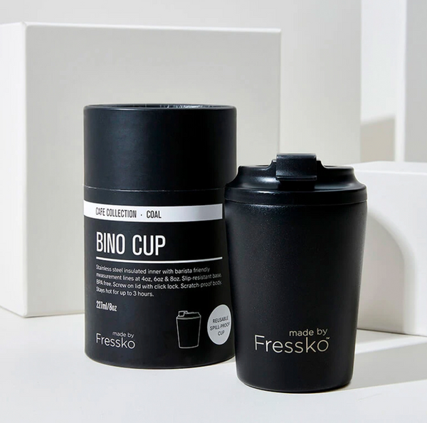 Fressko Bino Coal Reusable Cup - Black